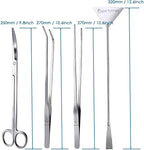 Capetsma Aquascape Long Stainless Steel Plant Tools Set - Image 2