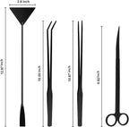 Tifanso Aquarium Aquascape Tools Kit - 4 in 1 Terrarium Decor Supplies - Image 2