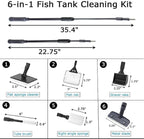 AQUANEAT 6 in 1 Fish Tank Cleaning Tools, Aquarium Cleaner Set - Image 2