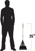35 Inch 15-Tine Leaf Rake and Dustpan Set, Handle Yard Tool - Image 4