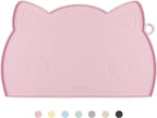 Coomazy Cat Food & Water Mat, Thicker Non-Slip Silicone Mat by Coomazy