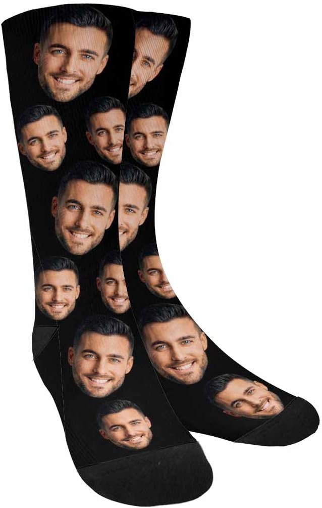 MyPupSocks Custom Personalized Photo Pet Face Socks, Cat and Dog Tracks Paws by MyPupSocks