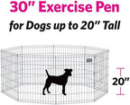 MidWest Homes for Pets Folding Metal Puppy / Dog Exercise Pen, Indoor/Outdoor - Image 4