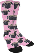 Custom Face Socks, Personalized Dog Lover Pet Photo Picture on Socks Unisex by Enjoy-yjl