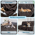 Waterproof Pet Blanket Collection– Reversible Throw Protects Couch, Bed from - Image 6