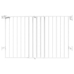 Babelio 31.5-55" No Bottom Bar Baby Gate Extra Wide, 2-in-1 Auto Close Dog Gate by BABELIO