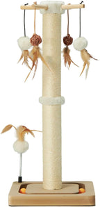 PEEKAB Cat Scratching Post 27 Inches Sisal Scratch Posts by PEEKAB