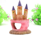 Fish Tank Decorations Pink Castle Aquarium Decorations Resin Fish Cave Hideouts - Image 7