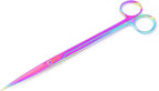 Mandala Crafts 10 Inches Rainbow Stainless Steel Straight Aquarium Scissors - Image 2