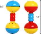 QBLEEV Parakeets Conures Toys, Bird Rattles Bells Foot Toys, Enrichment Barbell - Image 2