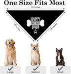 Happy Birthday Dad Funny Dog Bandana, Dog Scarf Accessory - Image 2
