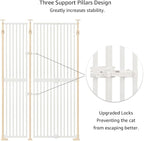 unipaws 75" High Extra Tall Cat Gate, Auto Closing and No Drilling Safety Gate - Image 5