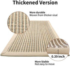 FUKUMARU Cat Scratcher Mat, 23.6 X 15.7 Inch Natural Sisal Cat Scratch Mats - Image 3