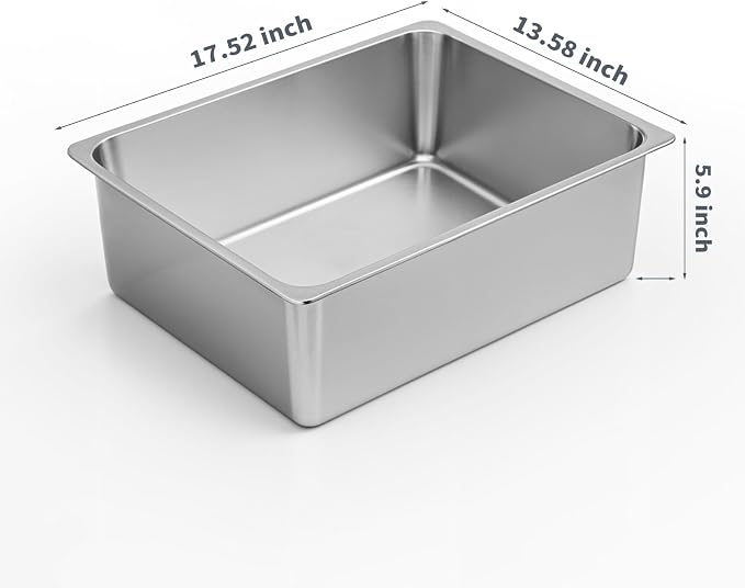 Kirecoo Stainless Steel Cat Litter Box - Image 2