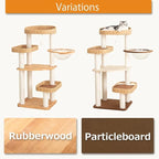 48'' Cat Tree for Large Cats, Modern Cat Tree Multi-Level Condo - Image 12