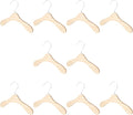 Wooden Dog Clothes Hangers 10pcs 8.66 Inch Sturdy Wear-Resistant Pet Accessory by Parliky
