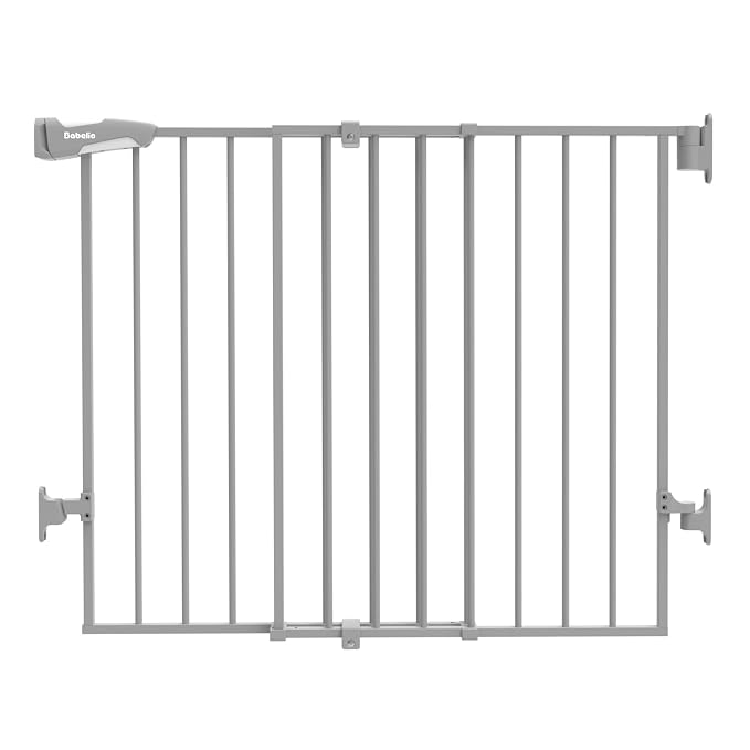 Babelio Baby Gate for Stairs & Doorways, 26-43" W 34" H Extra Tall| No Bottom by BABELIO