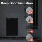 Aluminum Medium Dog Door with 2 Sliding Lock Panels, Doggie Door - Image 6