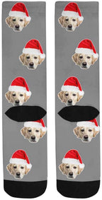 Custom Face Socks, Personalized Dog Lover Pet Photo Picture on Socks Unisex - Image 4