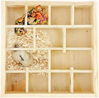 Wooden Hamster Maze Toy Multi-Grid Maze Household Hamster Hideaway Toy Small - Image 6