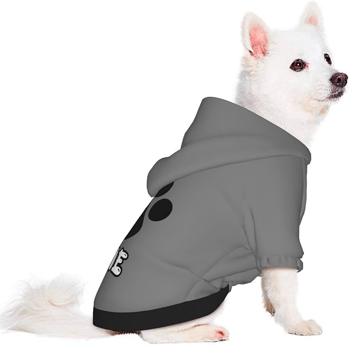 Custom Dog Hoodie Warm with Your Photo Text Logo Name Personalized Dog Clothes - Image 2