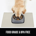 GORILLA GRIP 100% Waterproof Raised Edge BPA Free Silicone Pet Feeding Mat - Image 8