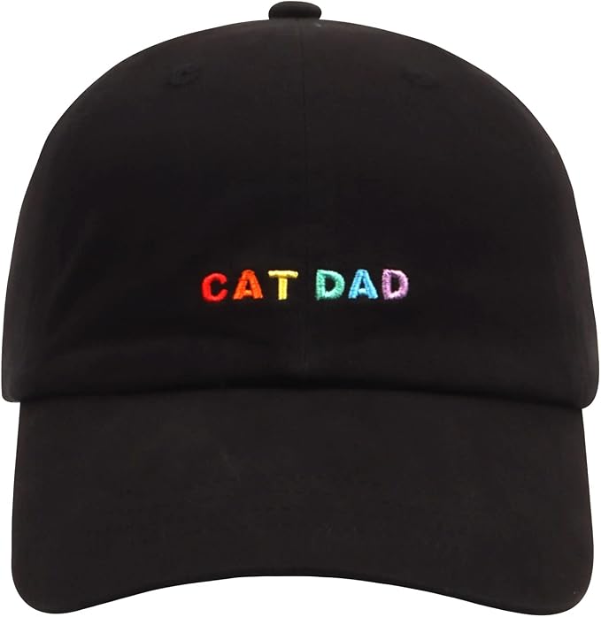 Cat Mom & Dad Hats for Proud Cat Parents | for Men & Women | Embroidered Text by Hatphile