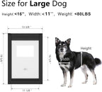 Aluminum Large Dog Door for Door, Doggie Door - Image 6