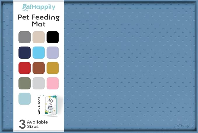 Dog Food Mat - Raised Edges Dogs Mat by PETHAPPILY