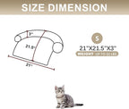 Calming Dogs/Cats Bed Mats, Dog Pad Washable Removable Couch Cover, Plush Long - Image 2