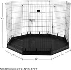 Dog Playpen - Foldable Metal Exercise Puppy Play Pen - Indoor/Outdoor Dog Fence - Image 7