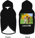 Custom Dog Hoodie Personalized Photo Text Logo Name Dog Clothes, Soft & Warm - Image 5