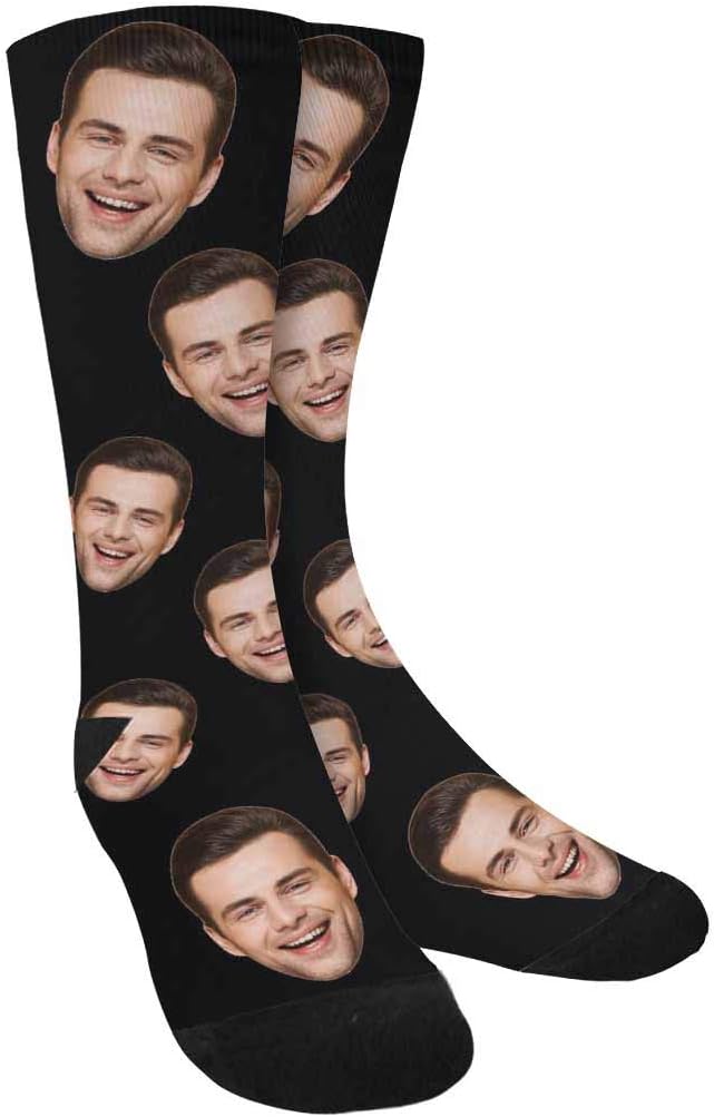 MyPupSocks Custom Personalized Photo Pet Face Socks, Cat and Dog Tracks Paws by MyPupSocks