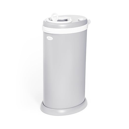 Ubbi Stainless Steel Diaper Pail, Odor Locking, No Special Bag Required by Ubbi