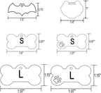 Stainless Steel Personalized Pet ID Tags, Art Design - Image 3