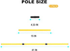 5 Pack Replacement Poles for Dog Agility Jumps Equipment Set, 41 Inches Long - Image 2