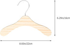 Wooden Dog Clothes Hangers 10pcs 8.66 Inch Sturdy Wear-Resistant Pet Accessory - Image 7