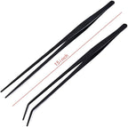2 Pack Aquarium Forceps, 15 inch Long Handle Aquarium Tweezers Stainless Steel - Image 2
