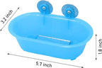 Wontee Bird Bath with Mirror Toy Fixable Parrot Bathroom Tub - Image 5