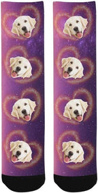 Custom Face Socks, Personalized Dog Lover Pet Photo Picture on Socks Unisex - Image 4