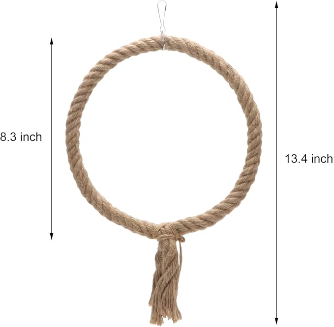 Bird Rope Swing Toy Parrot Climbing Perch Stand - Image 5