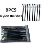 Anti-Static Nylon Bristles Deep Clean Soft Cleaning Brush: 8 Nylon Brushes - Image 5