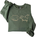 Personalized Embroidered Dog Hoodie, Personalised One-Line Dog Shirt, Unisex by MY4LOVE