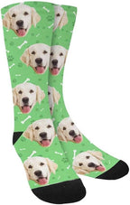 Custom Face Socks, Personalized Dog Lover Pet Photo Picture on Socks Unisex by Enjoy-yjl