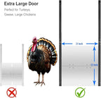JVR Automatic Turkey Geese Duck Coop Smart Door Compatible - Image 2