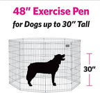 MidWest Homes for Pets Folding Metal Dog Exercise Pen, Indoor/Outdoor Playpen - Image 4