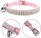CHUKCHI Soft Velvet Safe Cat Adjustable Collar Bling Diamante - Image 4