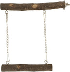 Bird Swing, Parrot Perch Stand Natural Wood Stand Parrot Cage Toys by Meprotal