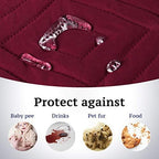 H.VERSAILTEX Reversible Loveseat Cover Furniture Protector Anti-Slip Water - Image 3