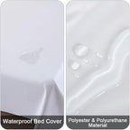 DUJUIKE Waterproof Bed Cover for Dog and Cats, Pet Hair Resistant Bed Sheet - Image 2